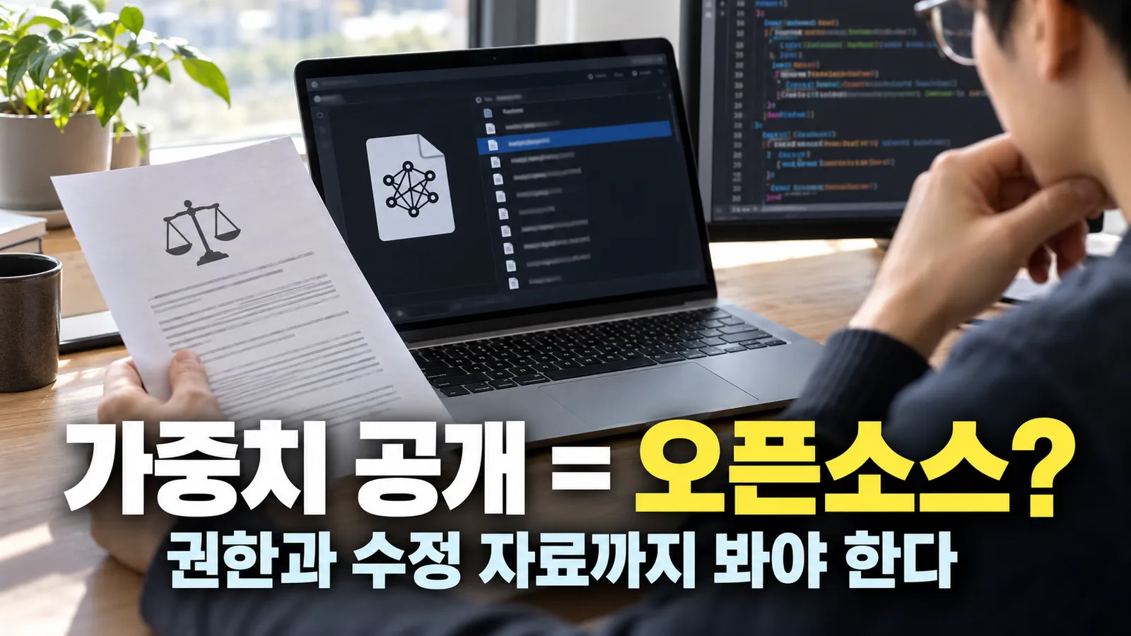 가중치를 공개하면 오픈소스 AI일까