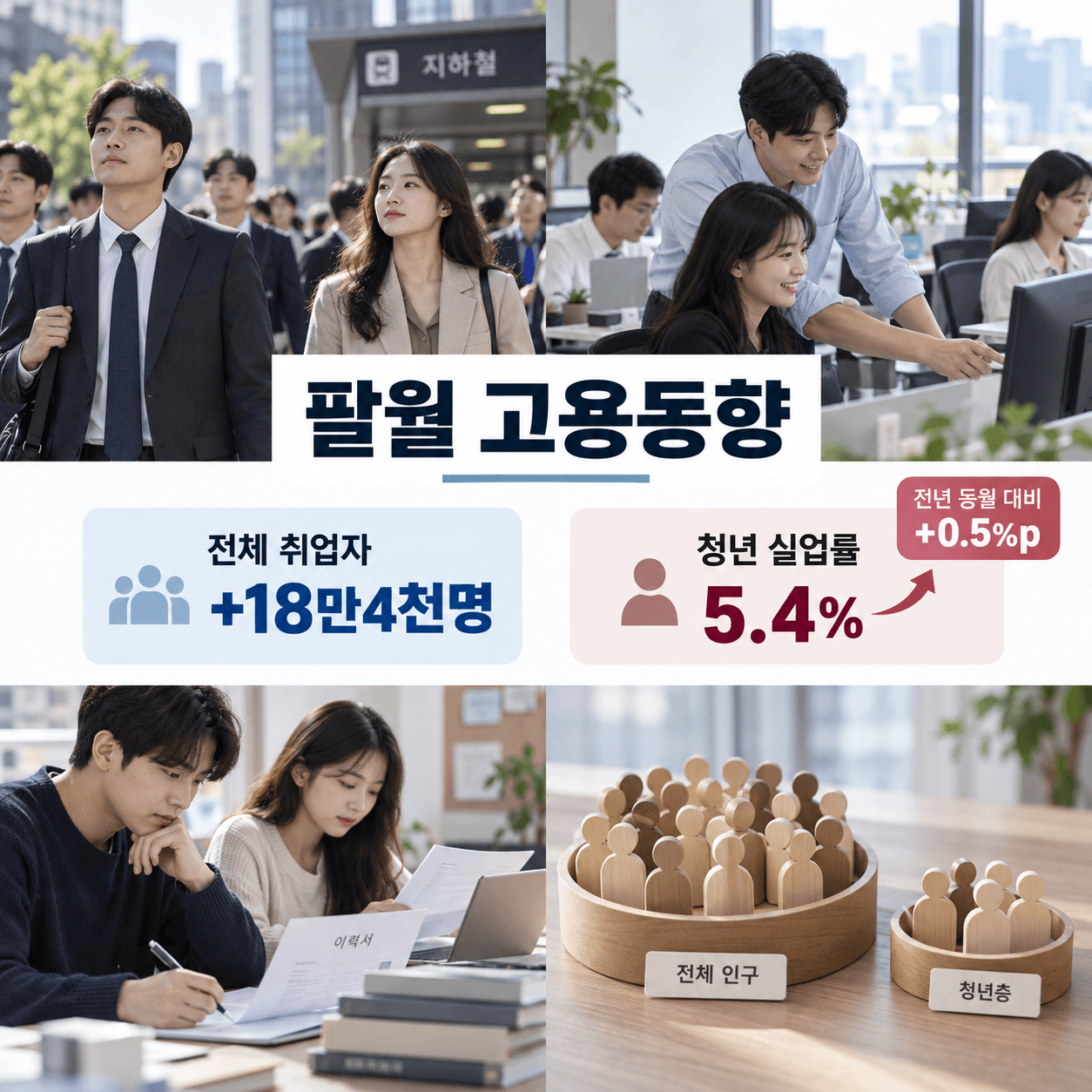 8월 고용동향 취업자 증가와 청년 실업률 상승의 엇갈린 신호